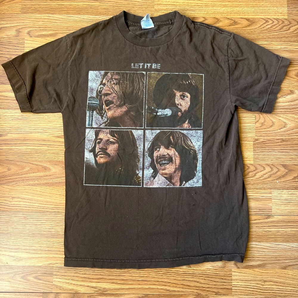 Vintage Beatles Tee Shirt Let it Be Concert Allstyle Apparel Adult men’s medium